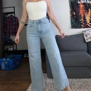 Wide Leg Puddle Jeans